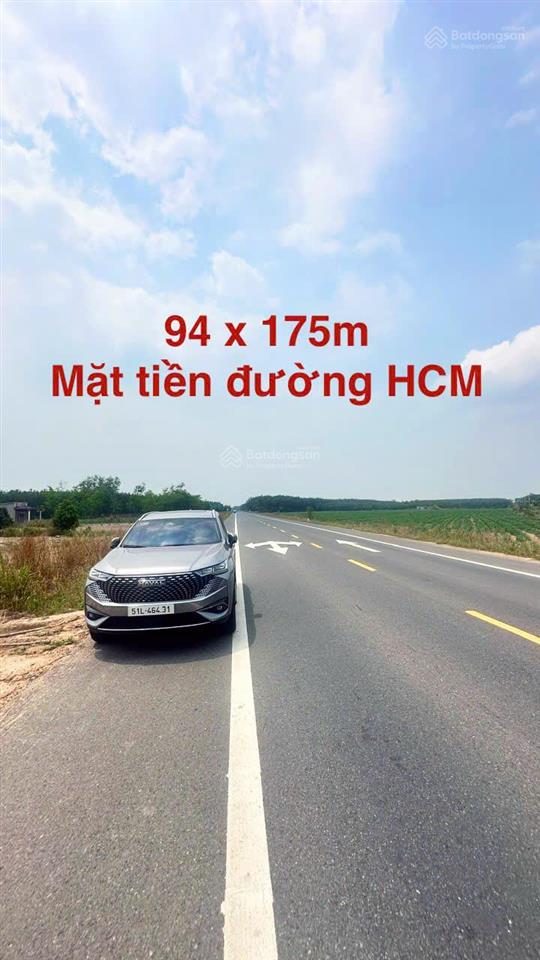 Chuyển nhượng nền đất 7602m2  94m mặt tiền đường hồ chí minh, sẵn 500m thổ cư