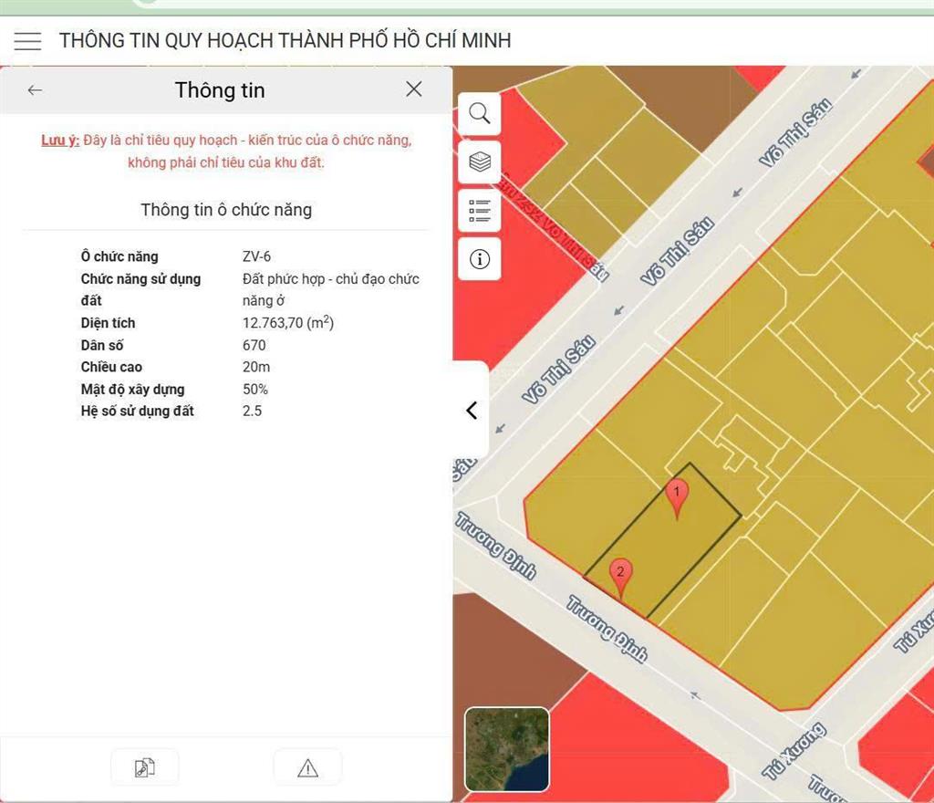 Chính chủ bán gấp 50 trương định, giá chốt nhanh 530 tỷ.