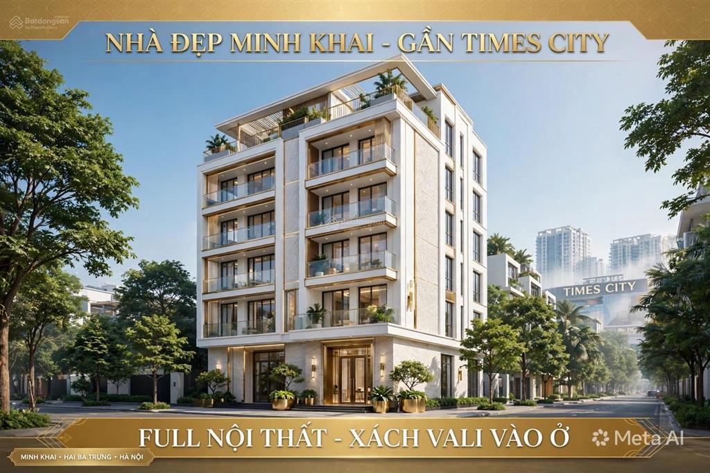 Siêu phẩm minh khai  cách times city 200m  full nội thất cao cấp  xách vali vào ở ngay
