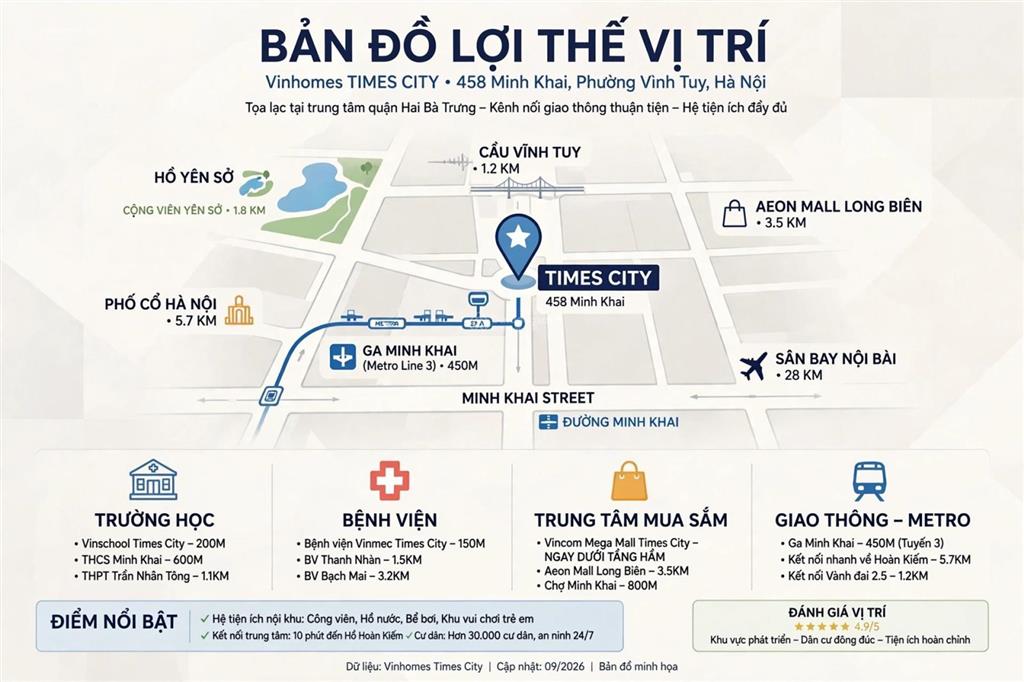 Siêu phẩm minh khai  cách times city 200m  full nội thất cao cấp  xách vali vào ở ngay