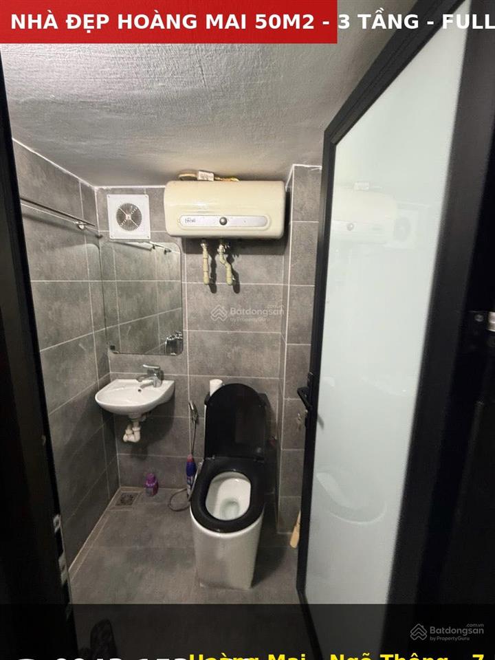 [hiếm] nhà đẹp hoàng mai 50m2  3 tầng  3 ngủ  tặng full nội thất gỗ  ngõ thông thoáng ở ngay.