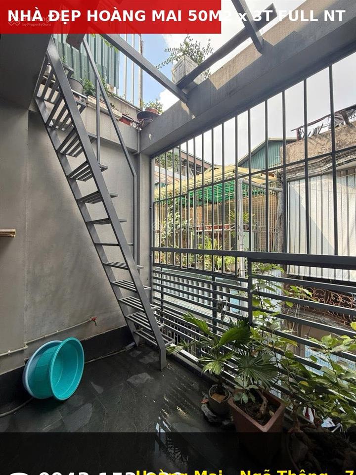 [hiếm] nhà đẹp hoàng mai 50m2  3 tầng  3 ngủ  tặng full nội thất gỗ  ngõ thông thoáng ở ngay.
