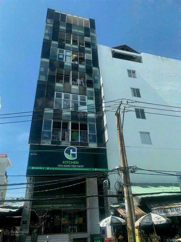 Giá đầu tư ! bán gấp nhà 2 mặt tiền nơ trang long, p.13, bt. dt  5x 22m hầm + 6 tầng giá 15 tỷ