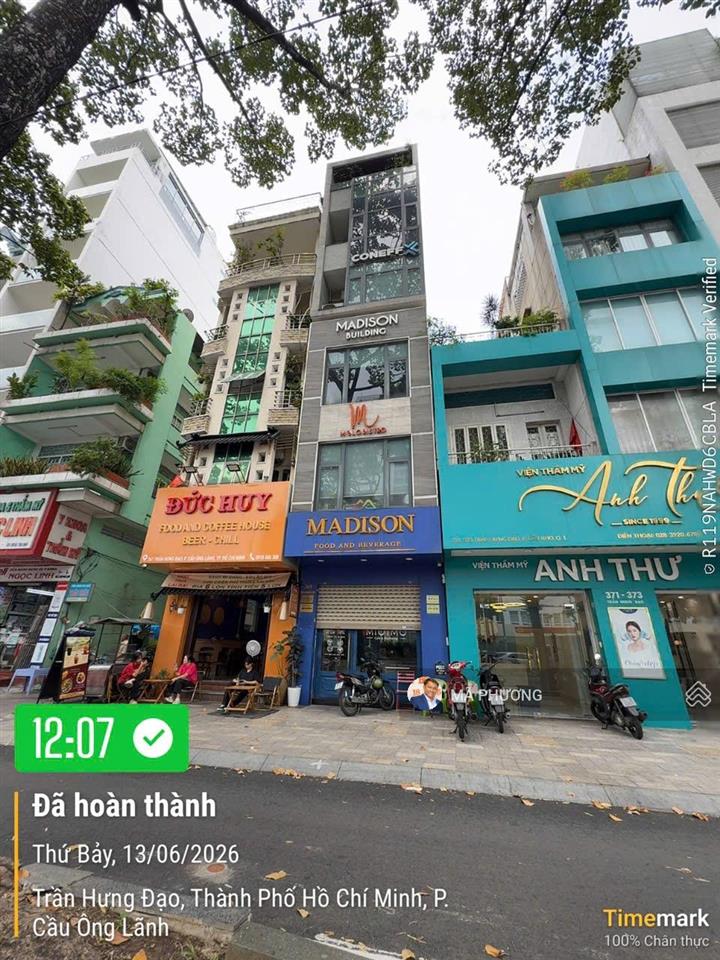 Sở hữu ngay building 6 tầng mặt tiền trần hưng đạo chỉ với 49 tỷ