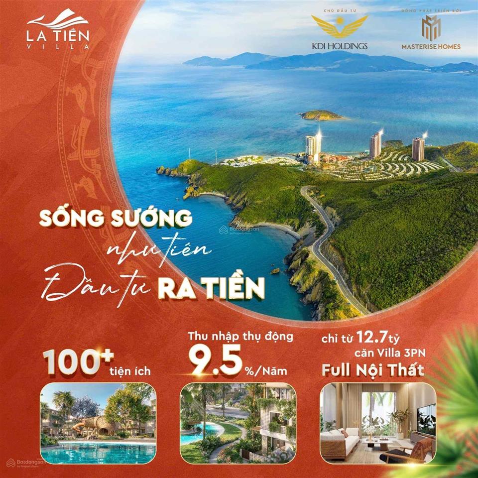 La tiên villas nha trang  giá f0 cđt bàn giao full nội thất cao cấp chiết khấu 22,5%