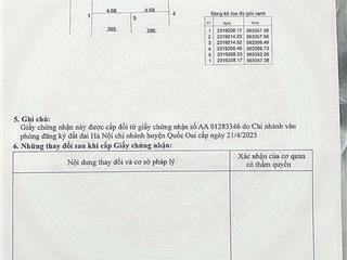Cần bán 55m2 mặt tiền 6m đất thượng khê, cấn hữu, quốc oai, hn (kiều phú, hà nội)
