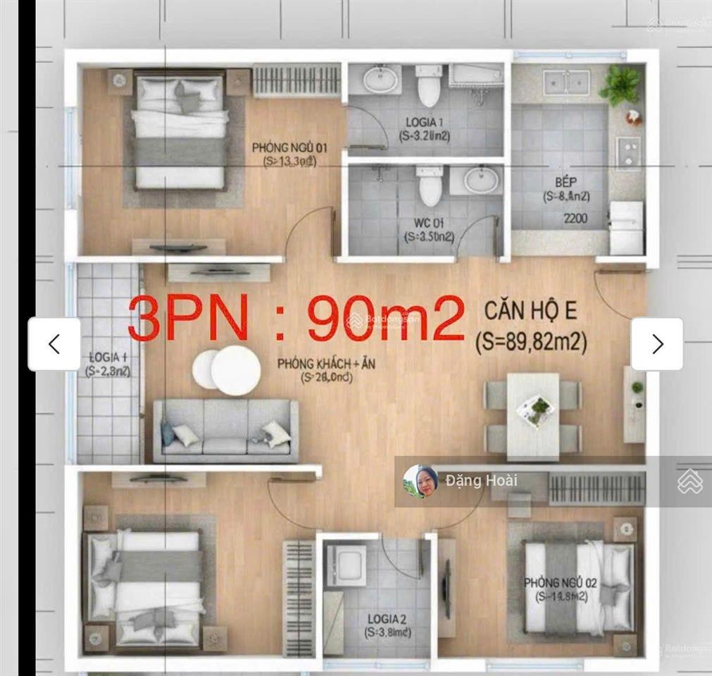 Udic ecotower 214 nguyễn xiển | 73tr/m | căn góc 3pn