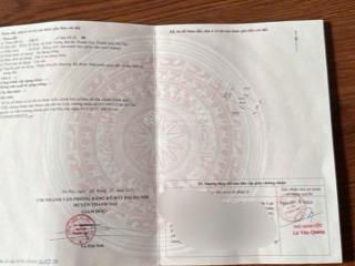 Bán lô đất đấu giá tê quả, tam hưng, thanh oai, hn