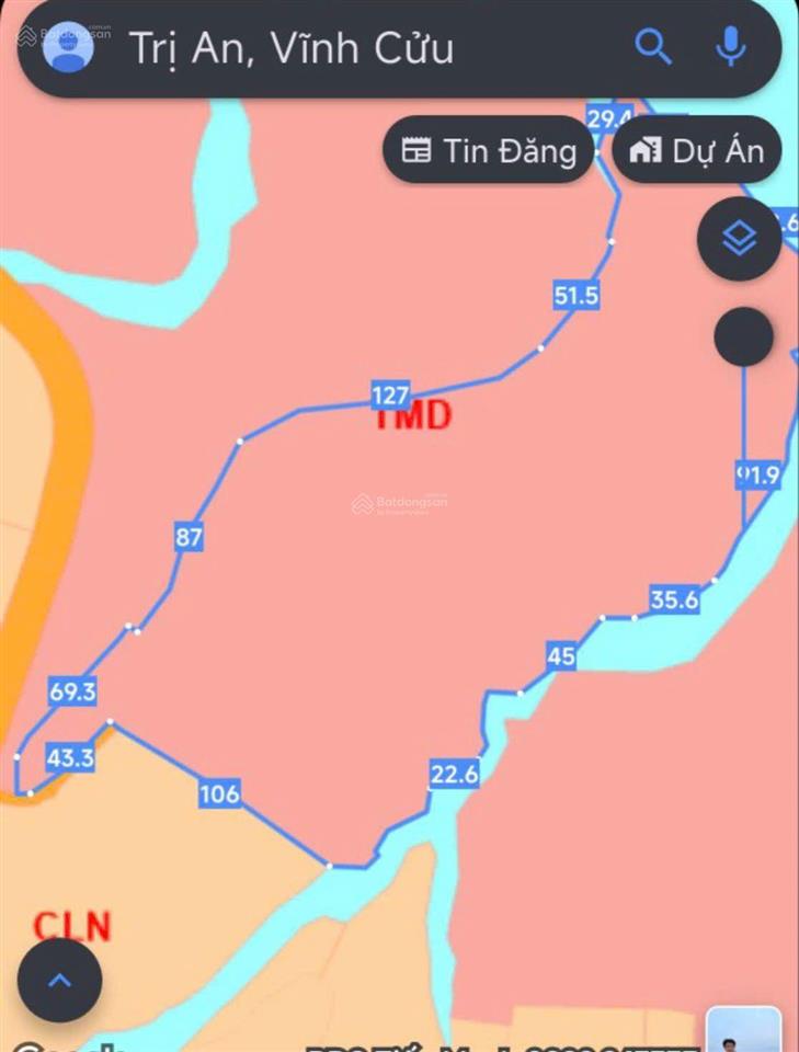 Cần ra gấp 7.23 mẫu đất đẹp view hồ trị an. giá quá mềm ạ