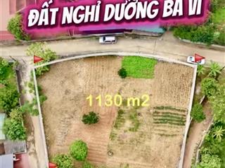 Vân hoà, ba vì lô góc 2 mặt tiền dt 1130m2, 300m2 thổ cư