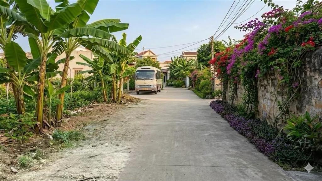 Lô góc 2 mặt tiền view núi ba vì  gần trục chính xã