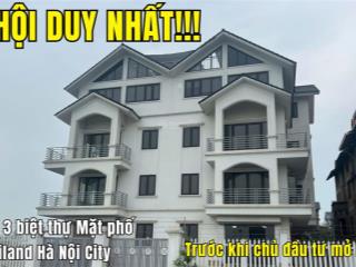 Duy nhất 1 cặp biệt thự mặt đường đôi phương viên  đối diện 3 tòa chung cư, kd đỉnh, đầu tư ln cao