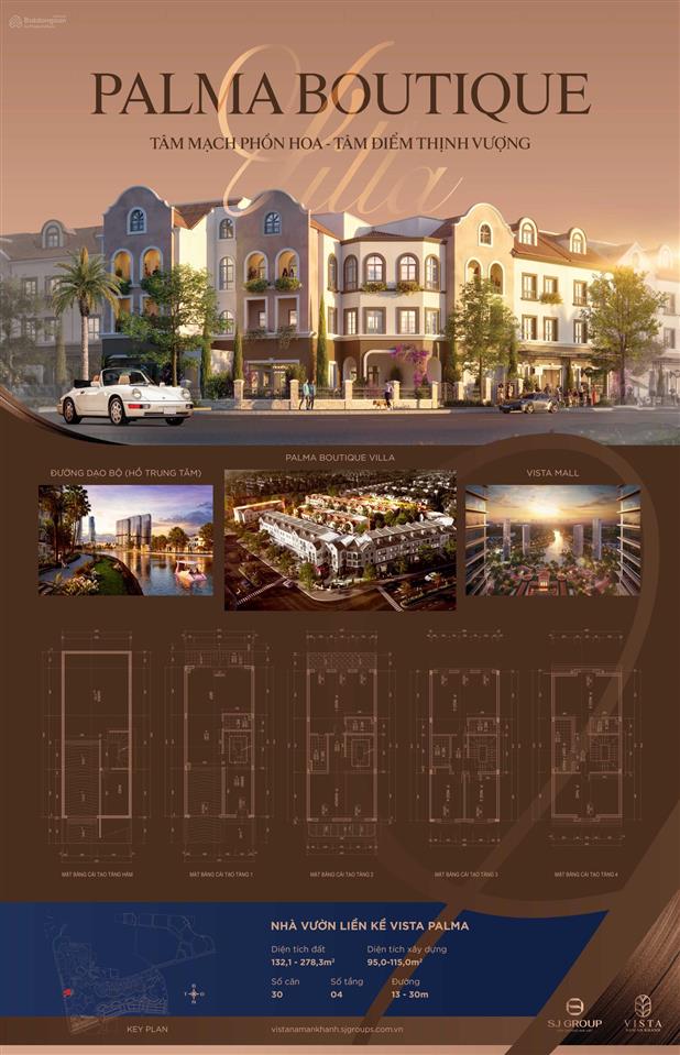 Vista palma  shophouse duy nhất đối diện tháp đôi biểu tượng  sổ đỏ lâu dài vốn 30% nhận nhà ngay