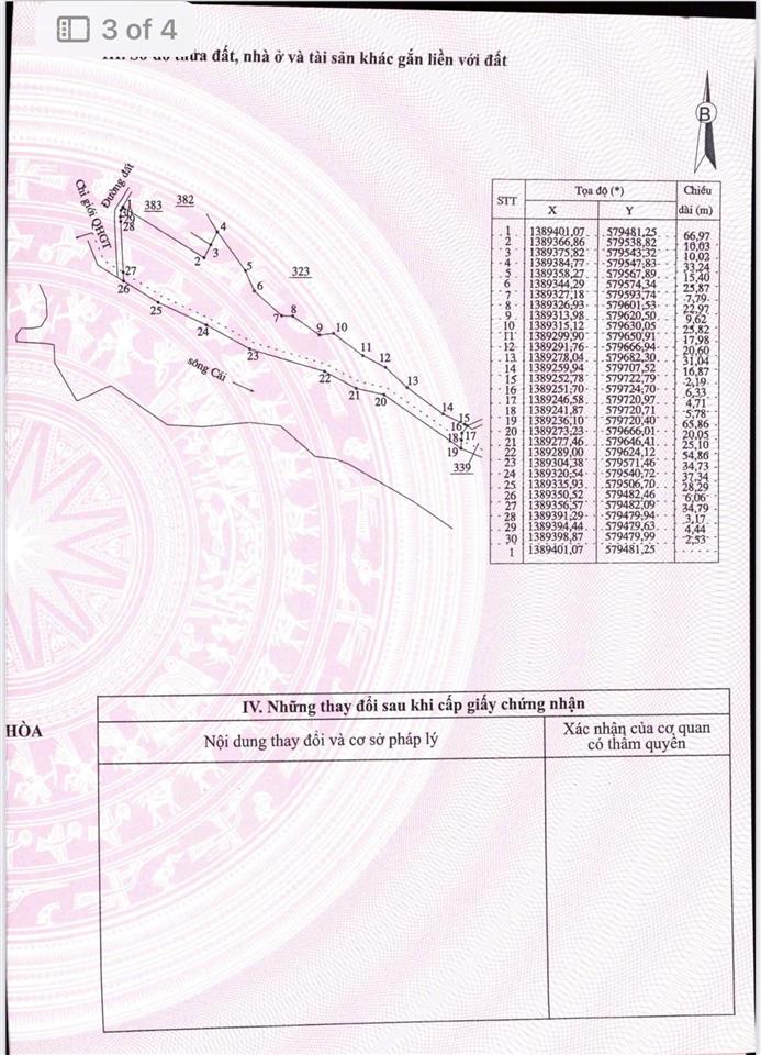 Bán lô đất vườn dt 8.313 m2 xã tây ninh hòa, khánh hòa
