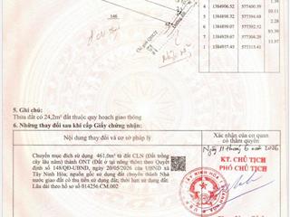 Bán đất có thổ cư xã ninh tây có dt 1.026 m2, có 461 m2 thổ cư