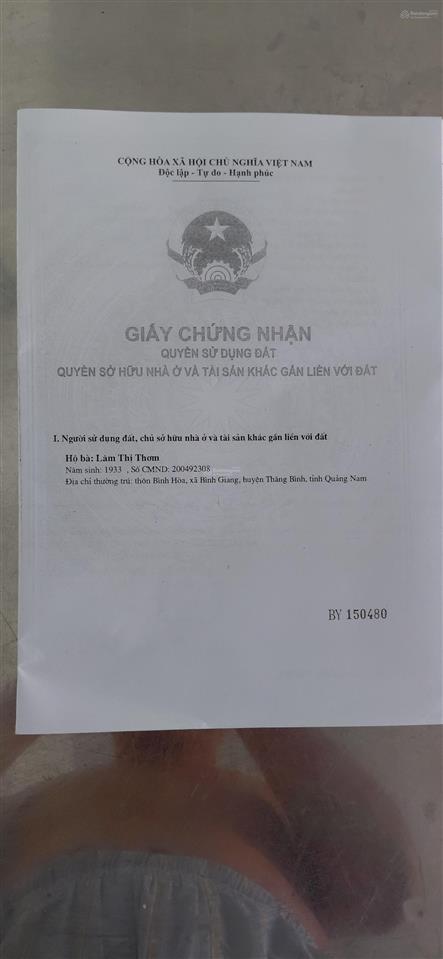 Bán đất trồng cây hàng năm dt 931 m2, 440 triệu tại xã bình giang, quảng nam, hàng hiếm với giá tốt