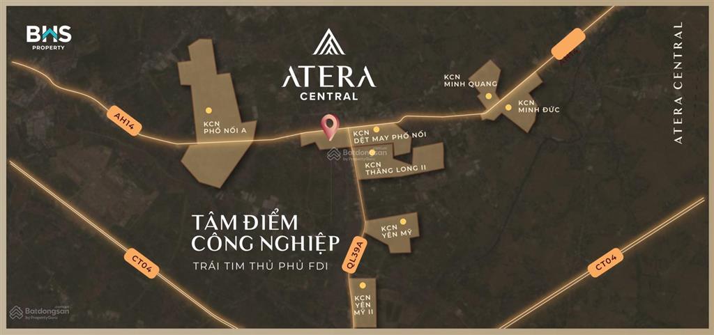 Chung cư cao cấp atera central phố nối giá dự kiến chỉ từ 50tr/m2 booking 30tr