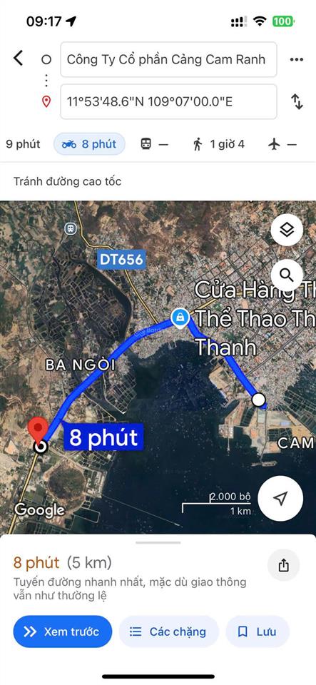 Lô cam thịnh, mặt đường ql, 9 tỷ, 2800m2, tp cam ranh, khánh hòa