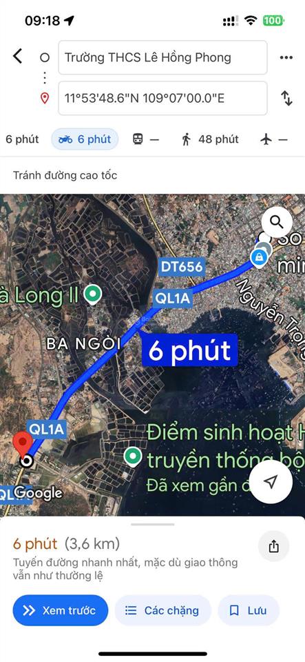 Lô cam thịnh, mặt đường ql, 9 tỷ, 2800m2, tp cam ranh, khánh hòa