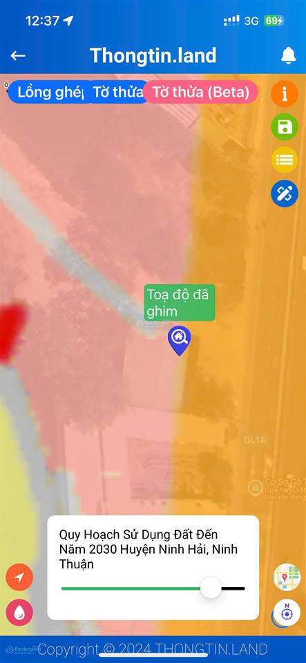Bán lô quốc lộ 1a, ninh hải, phan rang, ninh thuận, 7,2 tỷ, 2577m2, chính chủ