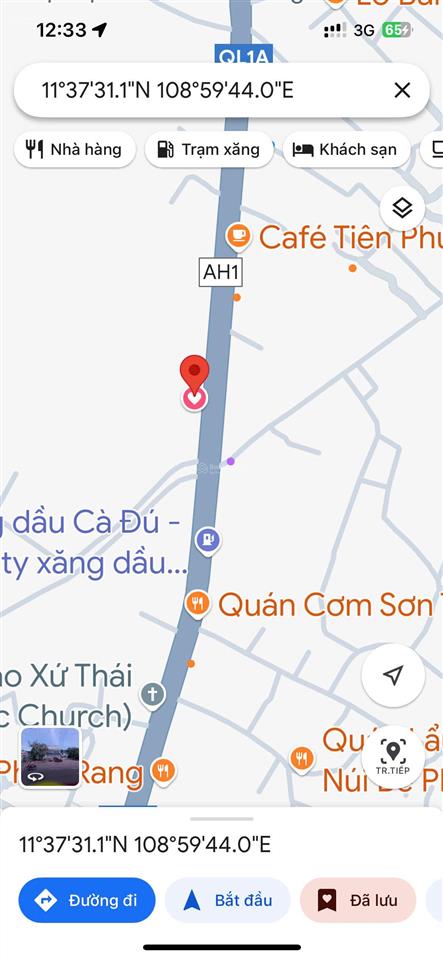 Bán lô quốc lộ 1a, ninh hải, phan rang, ninh thuận, 7,2 tỷ, 2577m2, chính chủ