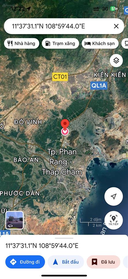 Bán lô quốc lộ 1a, ninh hải, phan rang, ninh thuận, 7,2 tỷ, 2577m2, chính chủ