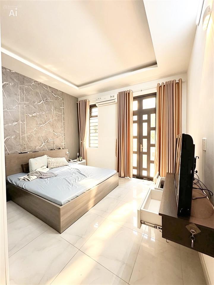Bán nhà quận 12 hiệp thành 13  4 tầng, 5pn, đường 8m, full nội thất  chỉ 5,78 tỷ tl.