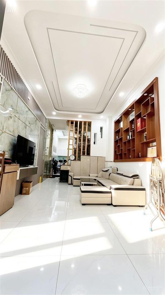 Bán nhà quận 12 hiệp thành 13  4 tầng, 5pn, đường 8m, full nội thất  chỉ 5,78 tỷ tl.