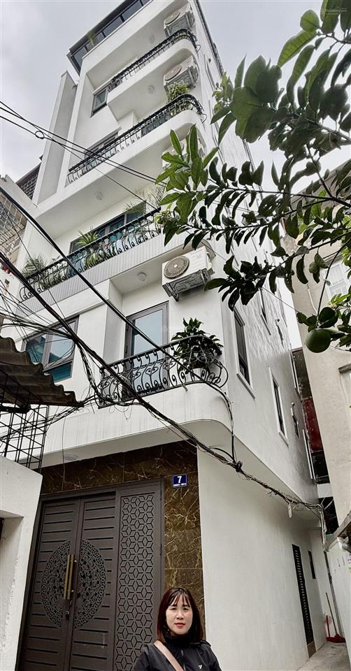 Bán nhà mai động lô góc thoáng sáng 2 mặt ngõ thông 6 tầng thang máy 30m ra hồ đền lừ, trường chợ
