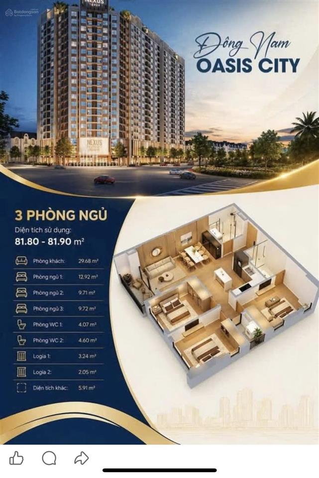 Chung cư cao cấp oasis city đường hai bà trưng phường thanh miếu tỉnh phú thọ căn 1pn