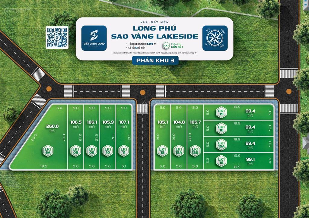 Bán đất 100m2 full thổ cư, sát kcn lam sơnsao vàng hơn 537ha, 450tr, sẵn sổ, tiềm năng x nhiều lần