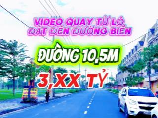 Đất biển đường to 10,5m thông đường biển chỉ 3,35 tỷ