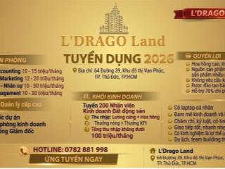 L’DRAGO LAND  - TUYỂN DỤNG NHÂN SỰ 2026