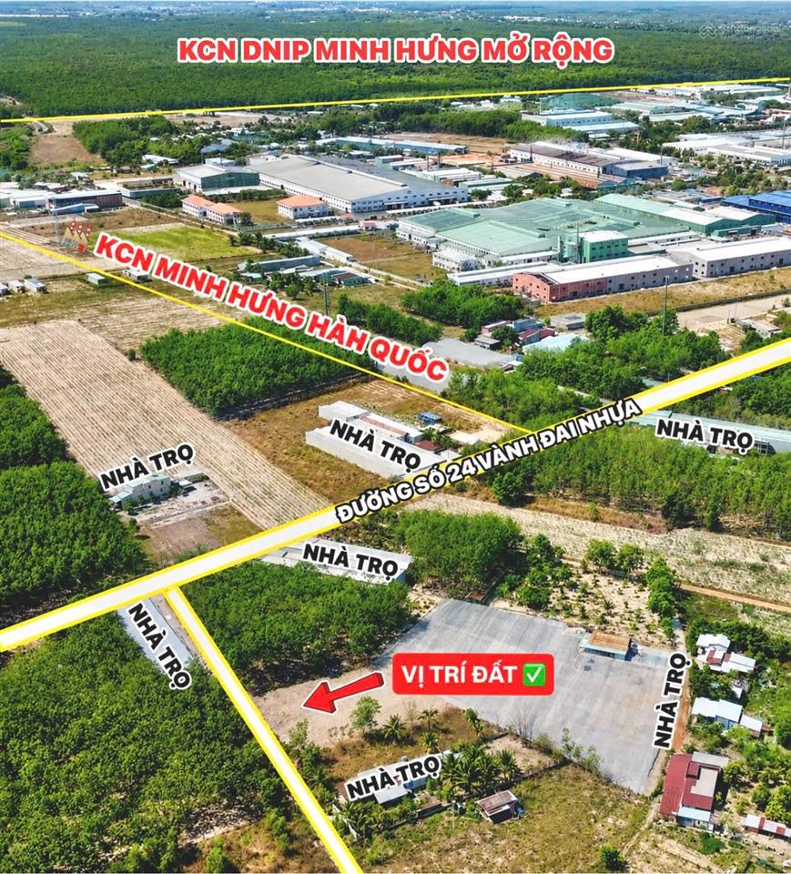 Bán nhanh đất đô thị chơn thành dt 314m2