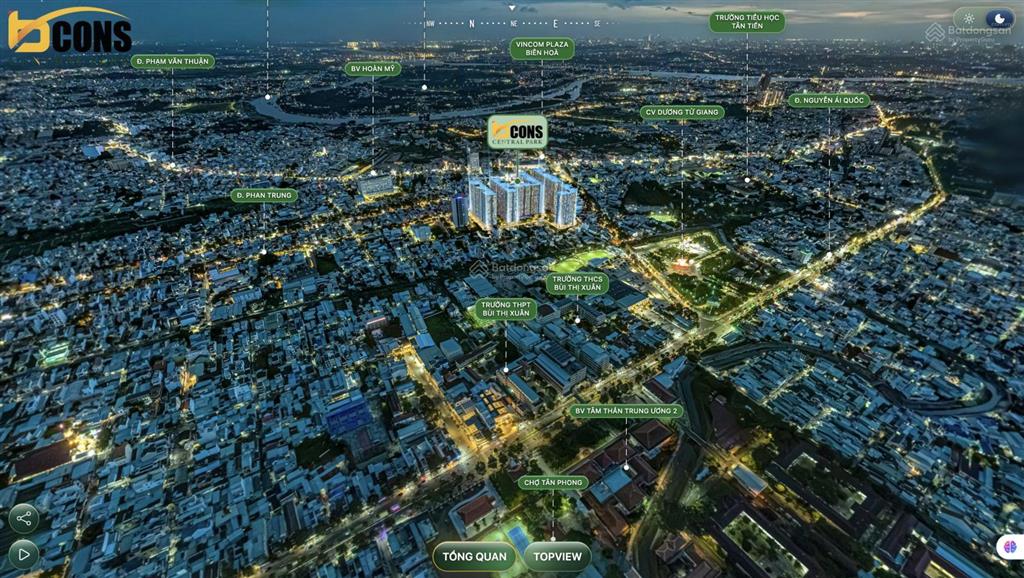 Bcons central park căn hộ trung tâm biên hòa cách vincom 200m  2pn 1wc  2 tỷ hơn