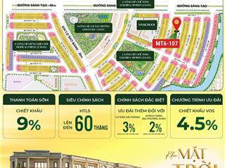 Bán liền kề vinhomes golden city dt 112,6m² giá chỉ 8.378 tỷ, hỗ trợ vay đến 60 tháng