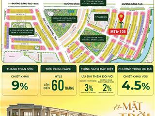 Bán liền kề vinhomes golden city 75m², giá chỉ 6.715 tỷ, mặt tiền 12,7m duy nhất còn tại dự án