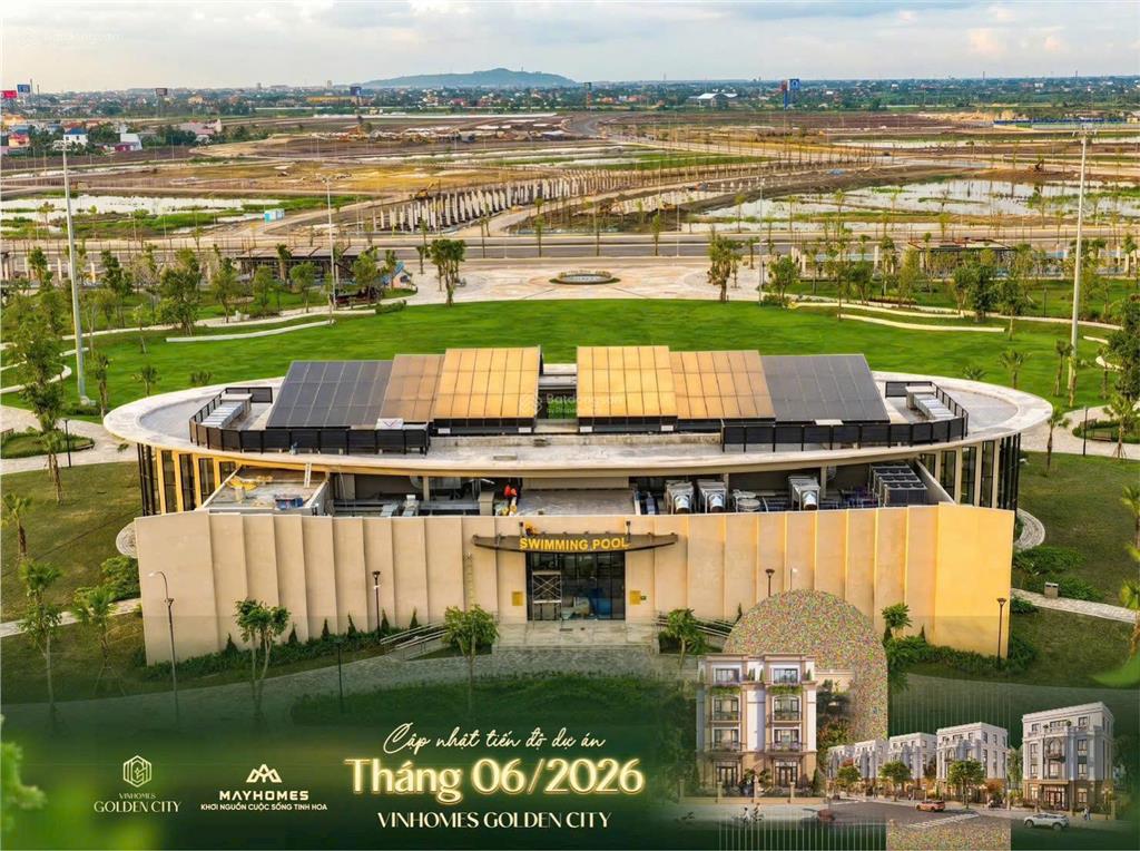 Bán liền kề vinhomes golden city 75m², giá chỉ 6.715 tỷ, mặt tiền 12,7m duy nhất còn tại dự án