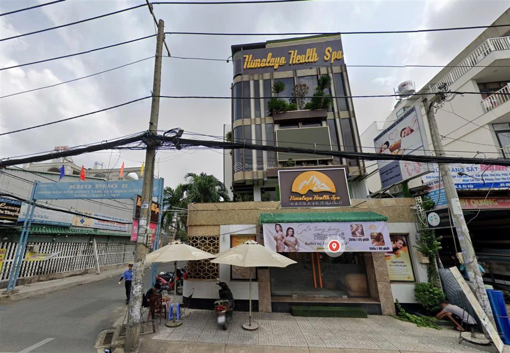 Góc 2 mt thành thái  quận 10  13 x 17m(182m2)  thuê  80tr/tháng giá 30 tỷ