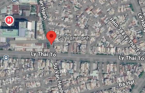 Mặt tiền sư vạn hạnh  quận 10  nở 15m x 15m (160m²)  5 tầng  giá 30 tỷ