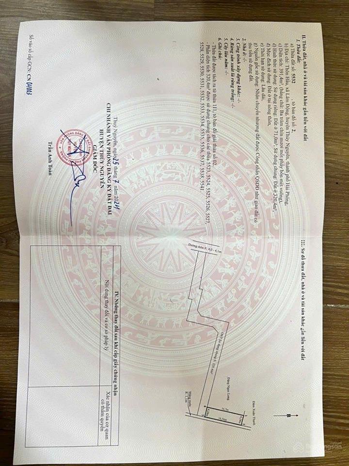 Bán nhà riêng tại phường thiên hương, hải phòng, 1,5 tỷ, 71 m2, giá tốt, uy tín