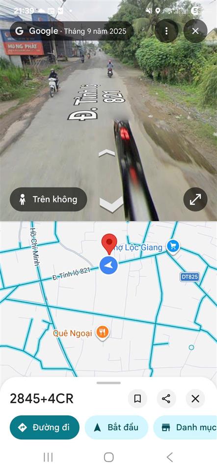 Cần bán gấp lô đất mặt tiền đường đt 821, xã lộc giang, đức hòa, long an (xã an ninh, tây ninh)