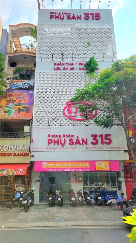 Bán nhà mặt tiền bàu cát, phường tân bình, dt 8x20m  5 tầng  hdt 120tr/tháng  giá bán 55 tỷ