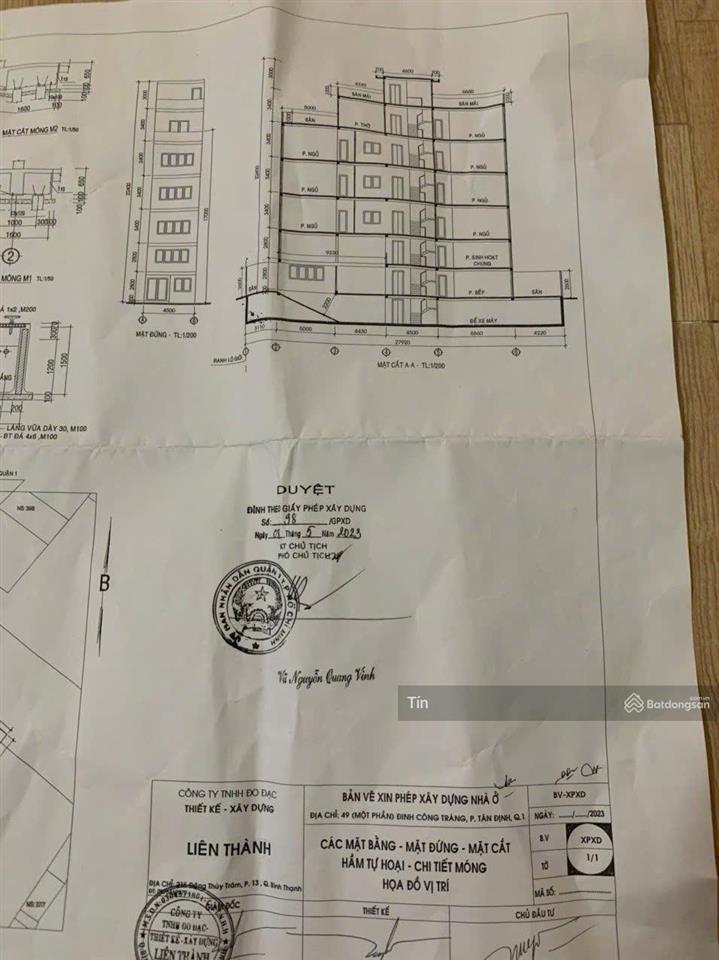 Bán nhà mặt tiền đinh công tráng phường tân định,dt5.4x30mchỉ tiêu hầm 7 tầnggiá bán chỉ 41.5 tỷ