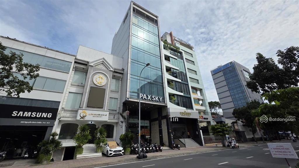 Hạ giá bán tòa nhà 278 nguyễn đình chiểu p xuân hòa, dt8.2x19.5m10 tầnghdt 338,962 triệu 180 tỷ