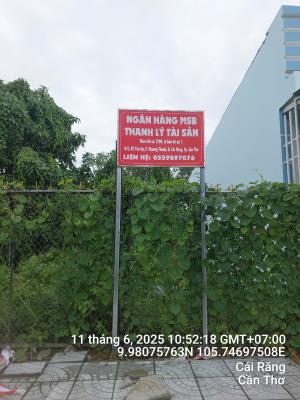 Ngân hàng thanh lý 3 thửa đất tại cần thơ với giá  đồng