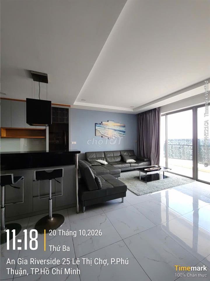 Căn hộ 112m2, An Gia Riverside, view sông trực diện, full nội thất