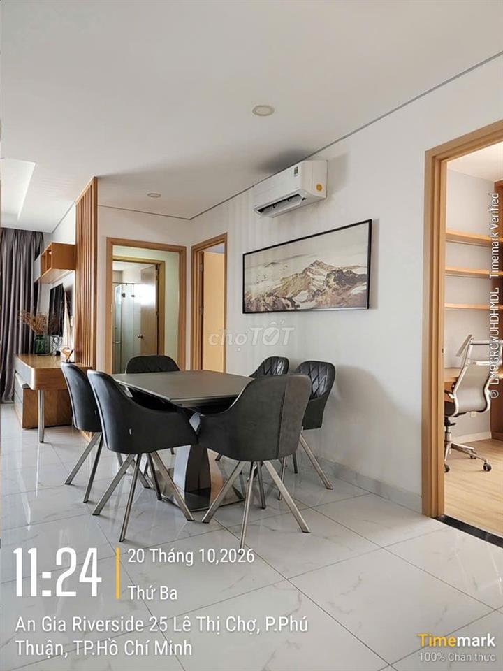 Căn hộ 112m2, An Gia Riverside, view sông trực diện, full nội thất