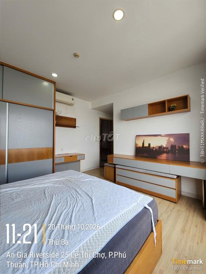 Căn hộ 112m2, An Gia Riverside, view sông trực diện, full nội thất