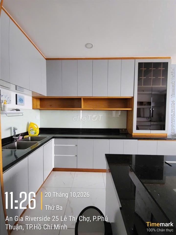 Căn hộ 112m2, An Gia Riverside, view sông trực diện, full nội thất